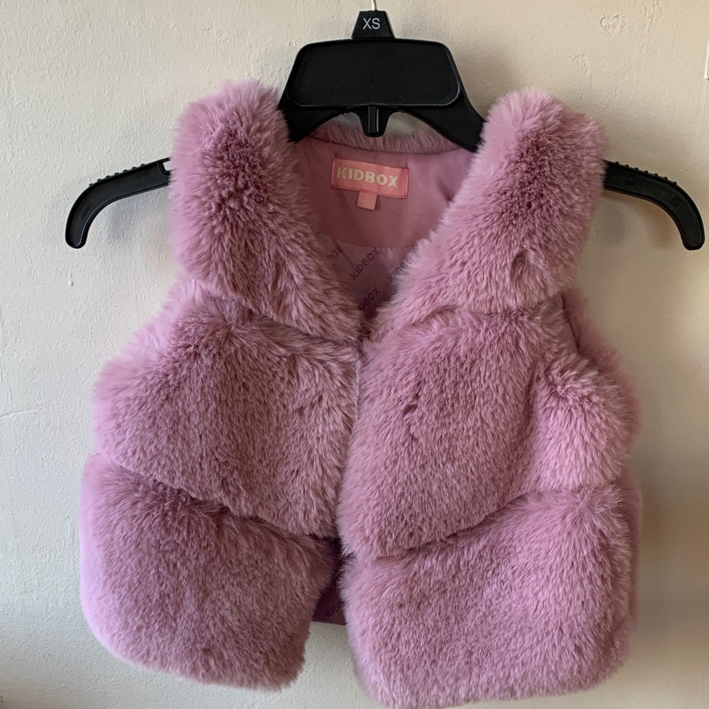 Pink Faux Fur Vest